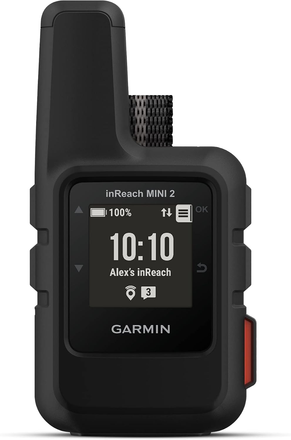 Garmin inReach Mini 2 satellite communicator in black, Amazon product photo
