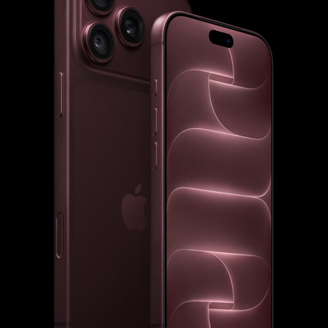 iPhone 18 Pro in burgundy, official Apple Newsroom product photo