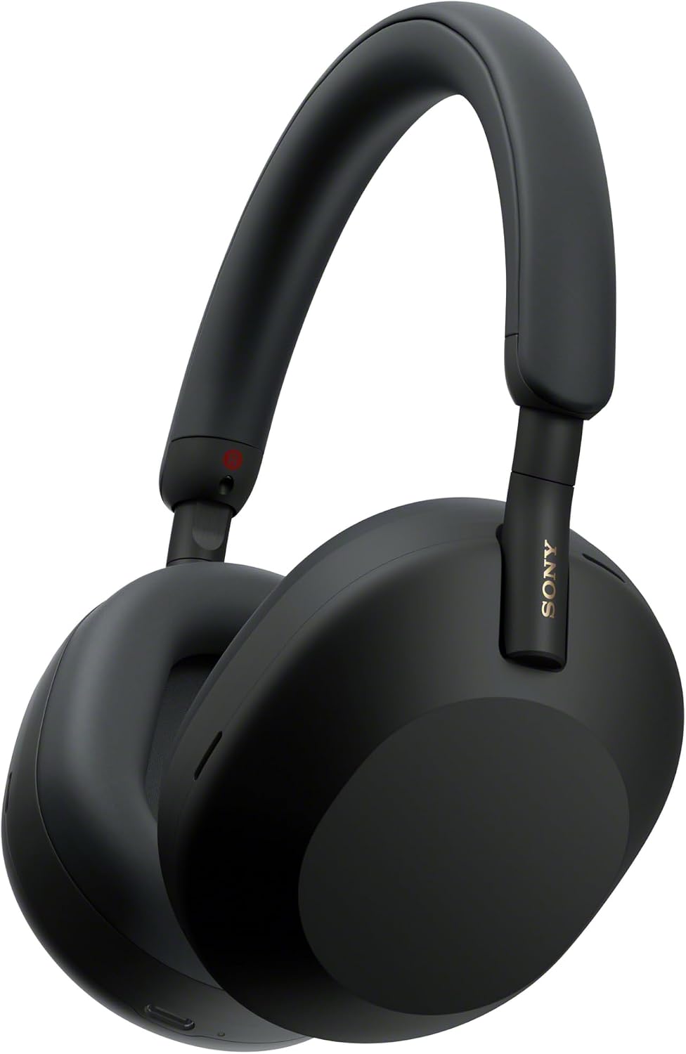 Sony WH-1000XM5 over-ear headphones in black, Amazon product photo
